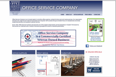 Office Service Company website screenshot